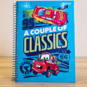 Caderno Universitário (80 FLS) Coleção Carros - McQueen e Mate