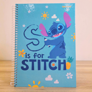 Caderno Universitário (80 FLS) Coleção Stitch & Angel - S de Stitch