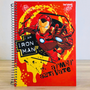 Caderno Universitário (80 FLS) Coleção Avengers - Homem de Ferro