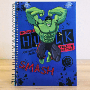 Caderno Universitário (80 FLS) Coleção Avengers - Hulk Esmaga