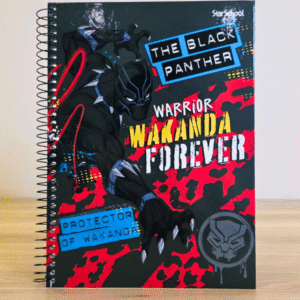 Caderno Universitário (80 FLS) Coleção Avengers - Pantera Negra