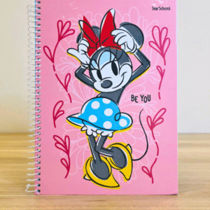 Caderno Universitário (80 FLS) Coleção Minnie Mouse - Rosa
