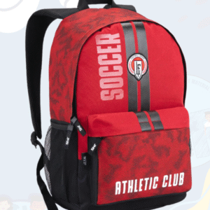Mochila Juvenil Masculina SOCCER VERMELHA