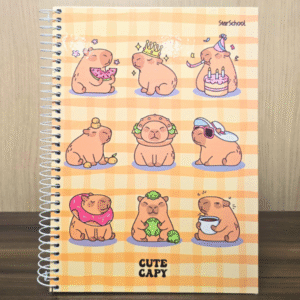 Caderno Universitário (160 FLS) Coleção Capivara - Capivara Party