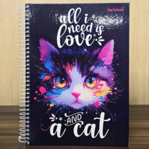 Caderno Universitário (160 FLS) Coleção Pet - Cat love
