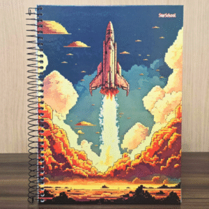 Caderno Universitário (160 FLS) Coleção Games - Game Foguete